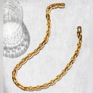 EDDIE BORGO Supra Link Necklace. 18" length
12k gold vermeil